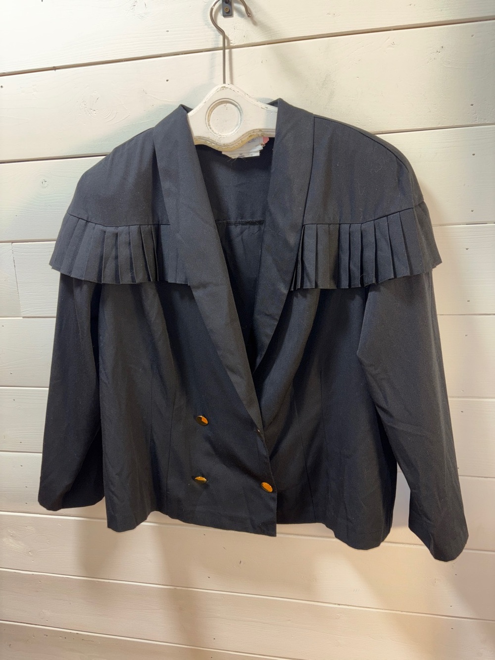 BLACK ADDITION ELLE PLEATED TRIM BLAZER JACKET SIZE 20W - Picture 3 of 10